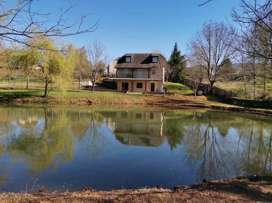 Saint-Côme-dʼOlt Maison De Campagne Avec Lac Prive 빌라 외부 사진