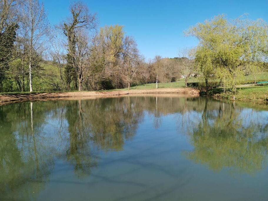 Saint-Côme-dʼOlt Maison De Campagne Avec Lac Prive 빌라 외부 사진